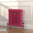 CI-RK660-PNK-LG-LS03 - Rook Pink 2 Column Victorian Cast Iron Radiator H660mm x W586mm CI-RK660-PNK-LG-LS03 - Rook Pink 2 Column Victorian Cast Iron Radiator H660mm x W586mm